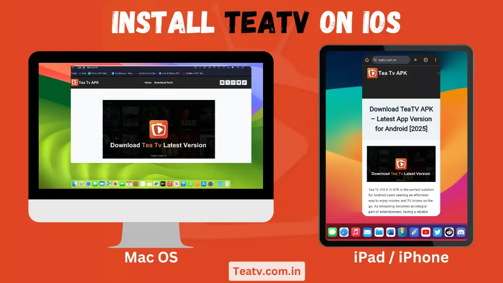 Install teatv on ios and iphone