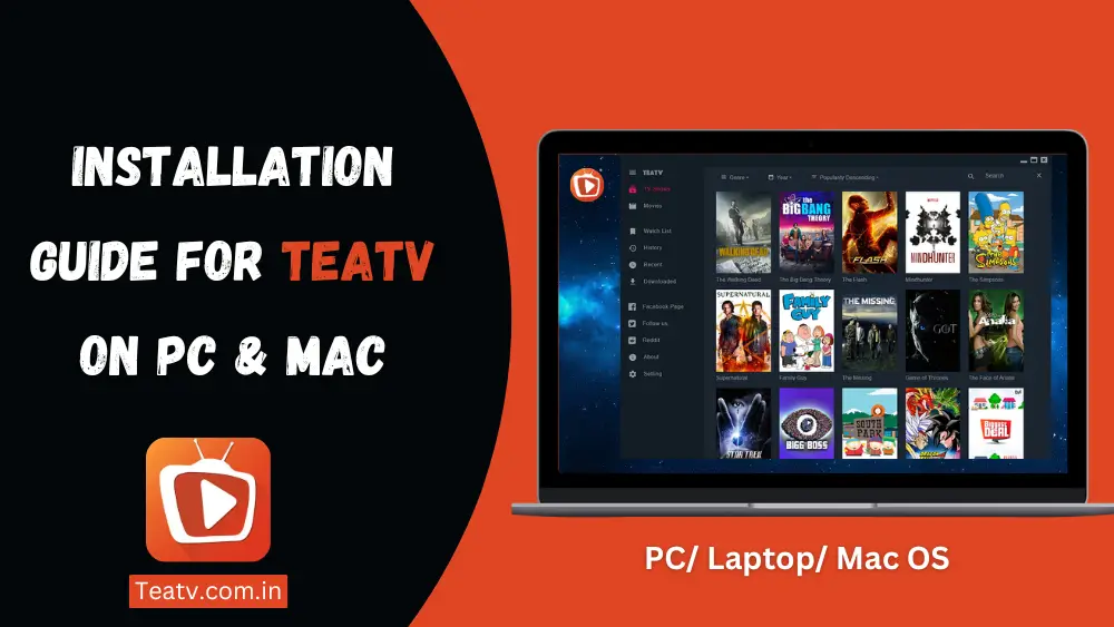 install teatv apk in PC and laptop