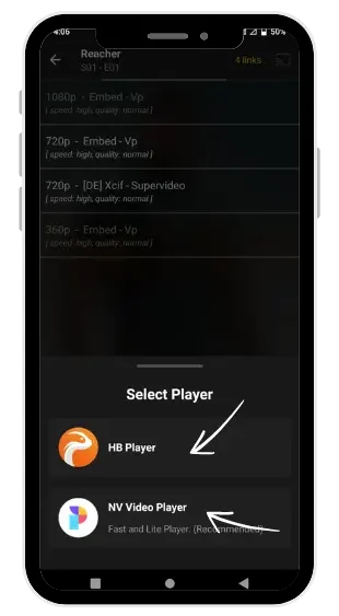 Video player for Bee Tv app